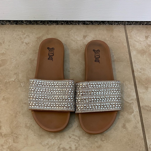 Brash Shoes - Blingy Rhinestone Sandals